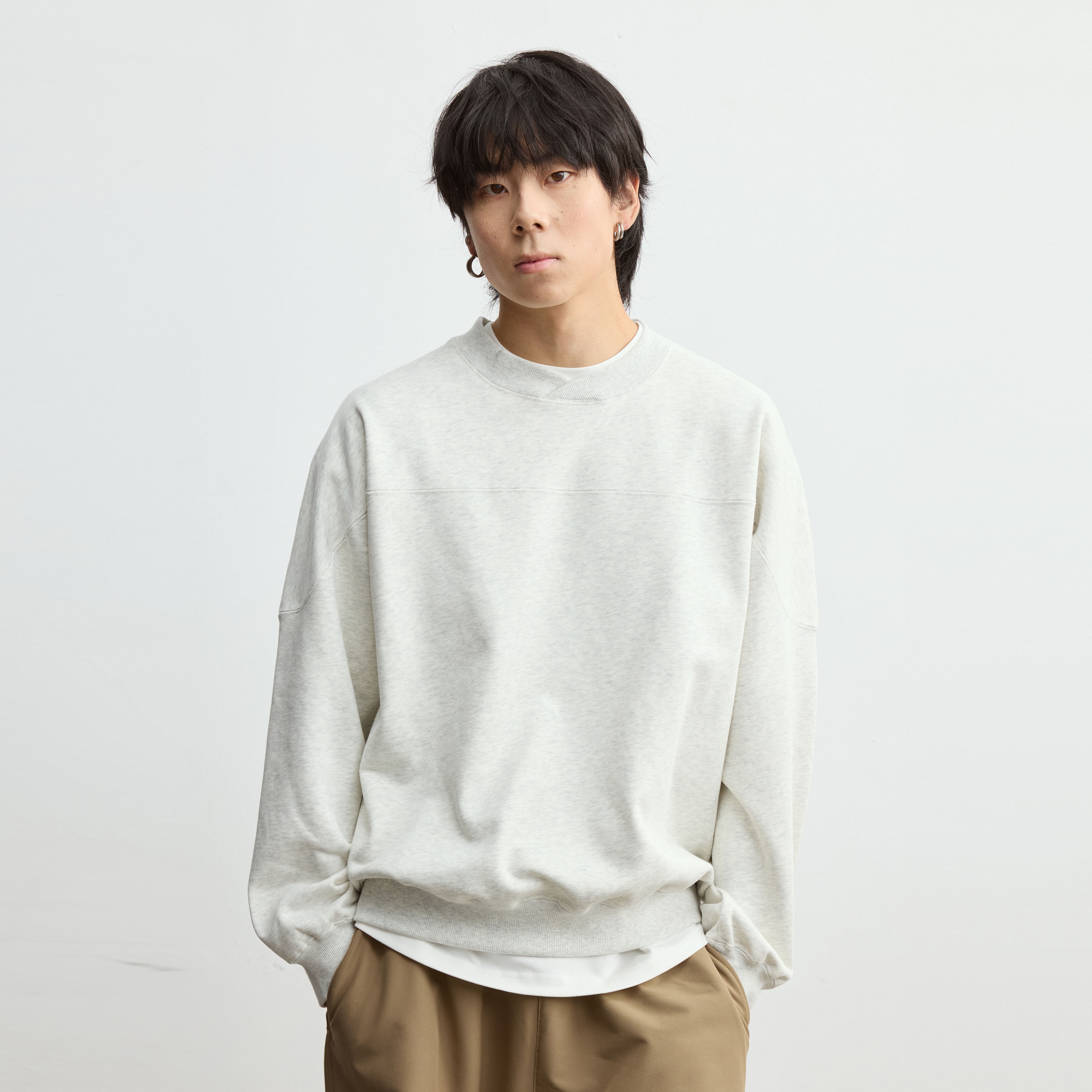 Vavu交叉领卫衣套头卫衣