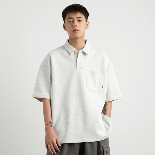 Vavues简约基础纯色POLO衫