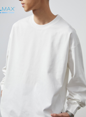 Vavu春秋基础亲肤coolmax长袖打底衫男女宽松休闲圆领纯色套头T恤