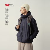 Vavu3M新雪丽户外通勤连帽棉服拉链口袋机能防寒棉衣工装 保暖外套