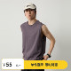 T恤运动坎肩 Vavu纯色立体剪裁圆领背心二针四线无袖 特惠7折