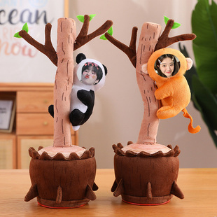 diy定制照片会唱歌录音玩偶搞笑怪毛绒玩具男女友生日情人节礼物