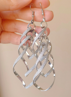 DD巴洛克风格时尚OL风名媛宴会扭曲异形精致多层夸张耳环