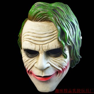 蝙蝠侠小丑面具cos万圣节恐怖头盔树脂黑暗夜骑士joker舞会男士