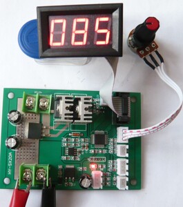 HY-SX20A直流有刷电机调速器 带显示 pwm 调速器 12-24V 短路保护