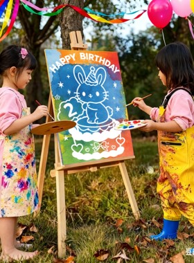 生日可撕可水洗涂鸦画板套装