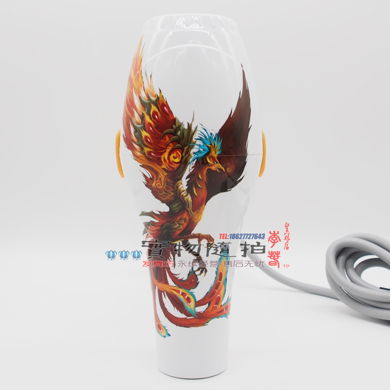 歌曼中国火凤凰电吹风机2300W 发廊专业静音大功率冷热吹风筒家用