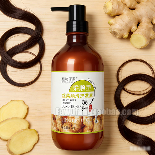 植物保罗CONDITIONER 姜汁无硅油营养柔顺护发素800ml 防断生姜汁 - 封面