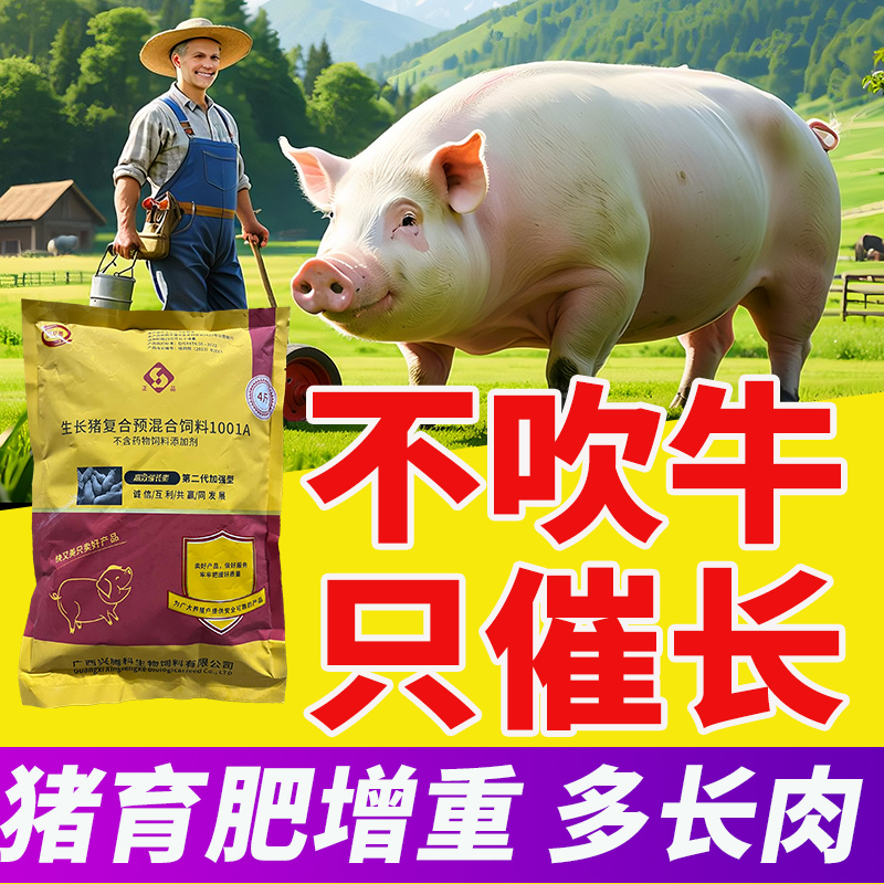 快又美肉猪饲料添加剂多维猪催肥促生长预混料增重育肥猪用催长素 畜牧/养殖物资 饲料添加剂 原图主图