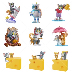 全新正版猫和老鼠奇幻魔力魅力魔镜限定雨中曲潮玩盲盒玩具手办