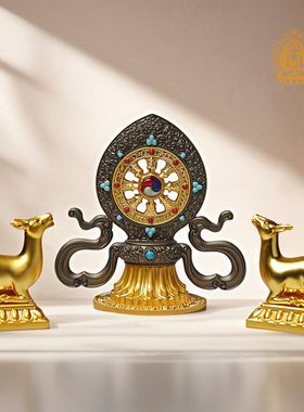 合金禅意民族禅堂精工摆件祝福