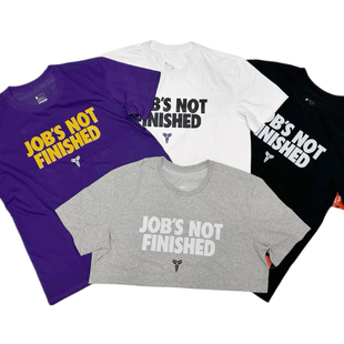 25年夏季科比曼巴蛇年字母印花男子休闲运动篮球宽松透气短袖T恤