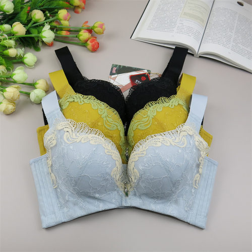 品牌内衣专柜正品女中厚杯记忆软钢圈上托聚拢四排扣文胸W706-11