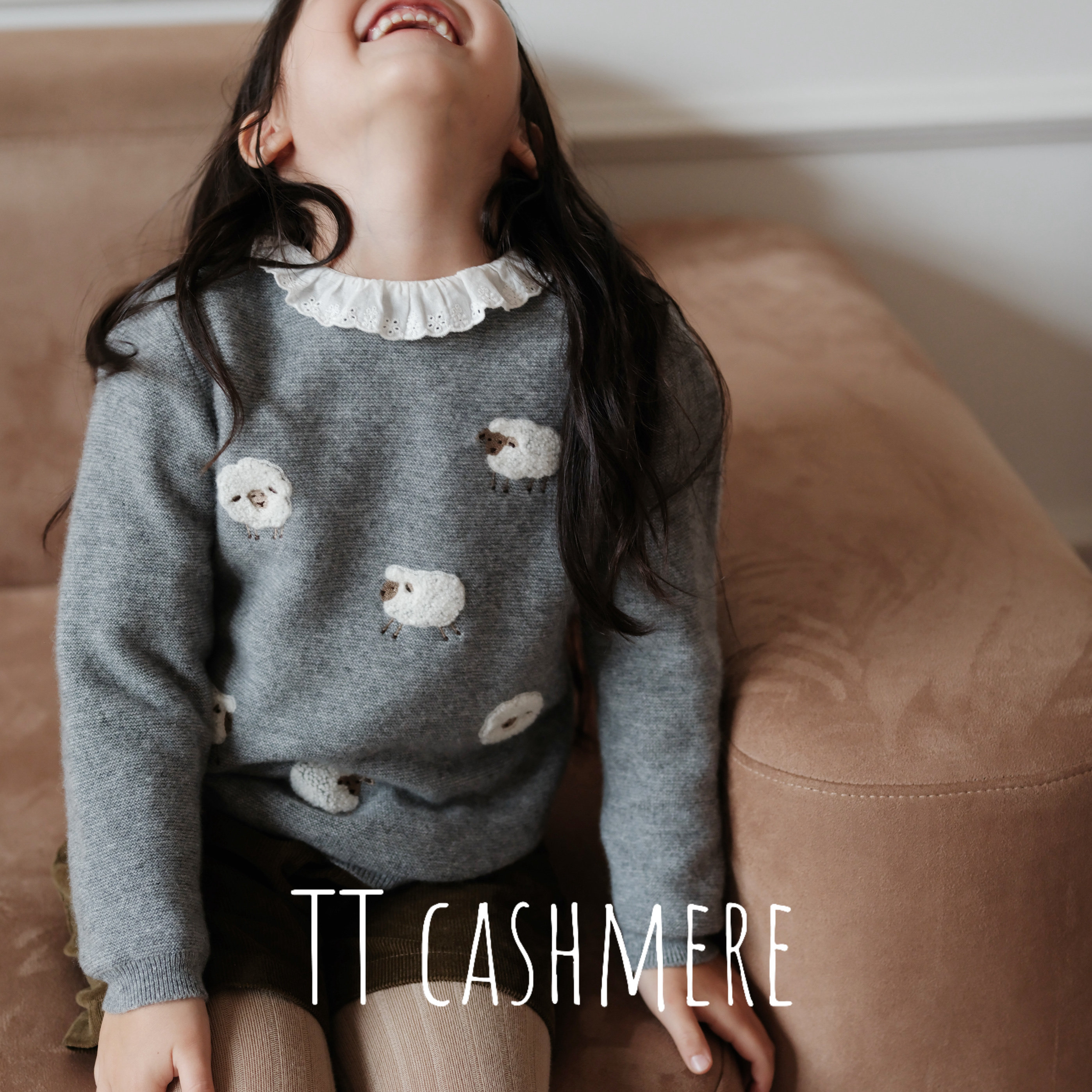 TTcashmere立体小羊针织衫软糯毛衣女秋冬可爱卡通套衫现货