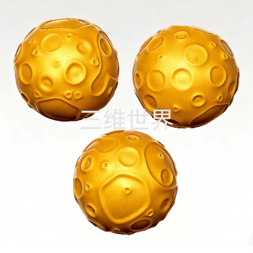 新款月球星球圆珠1725珠子圆雕图 立体图雕刻机stl文件3d打印2388