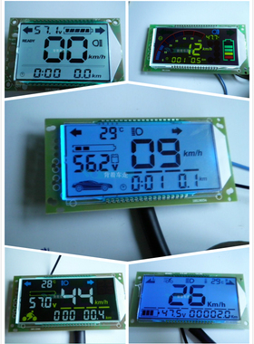 电动车液晶仪表48v60v72v路码表电量速度里程表超压改装电子数显