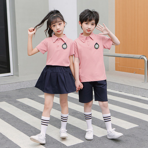 儿童毕业照服小学生校服夏园服