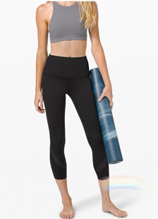洛城记 美代  lululemon  Wunder Under HR crop 23 Slcp 瑜伽裤