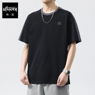 T恤胖子加肥加大冰丝速干肥佬半袖 短袖 体恤 男式 伟臣青春运动大码