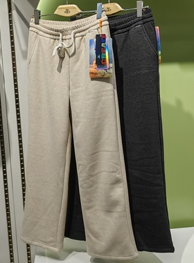 凯蒂芬2025秋冬新女士加厚外穿高腰直筒裤显瘦加绒保暖裤5798棉裤