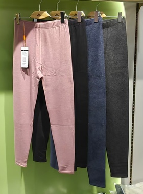 凯蒂芬2025新男女单层磨毛秋裤5773高腰棉面羊毛莫代尔保暖裤5752
