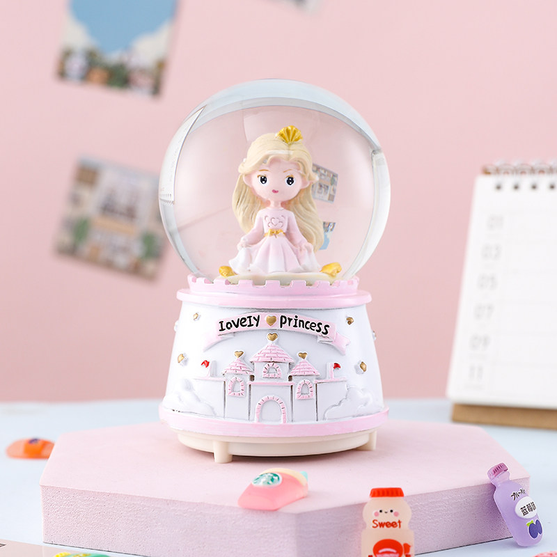 소녀 어린이 여자 친구 및 소년을위한 뮤직 박스 수정 구슬 손으로 만든 뮤직 박스 창의적인 생일 선물 하이 엔드