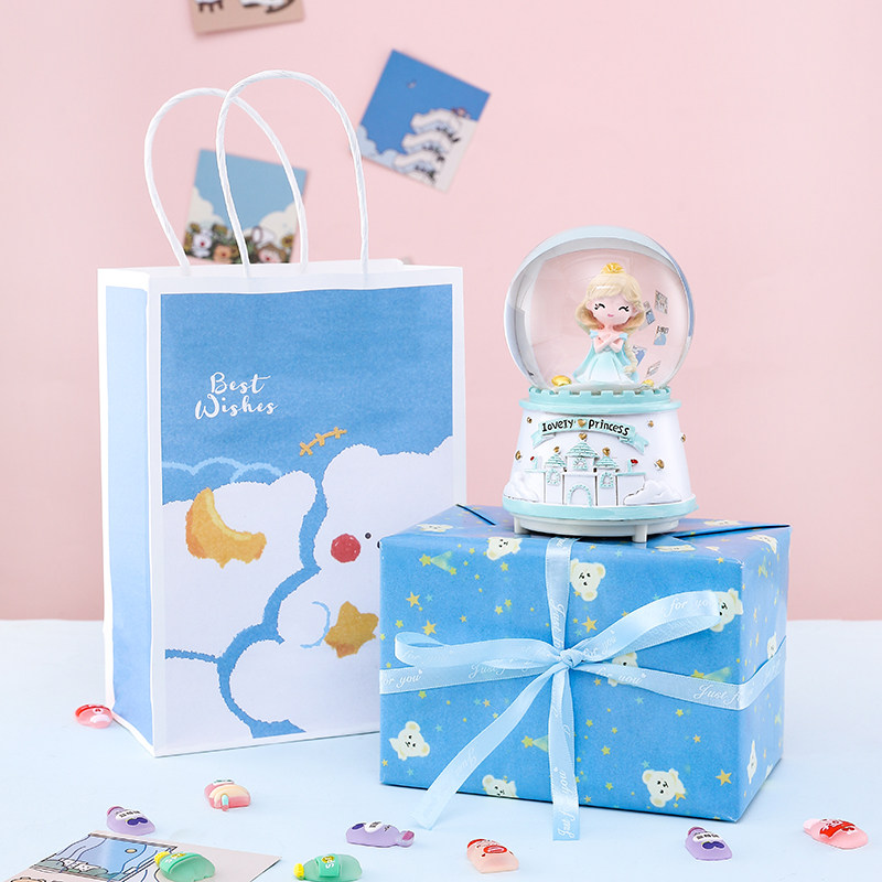 소녀 어린이 여자 친구 및 소년을위한 뮤직 박스 수정 구슬 손으로 만든 뮤직 박스 창의적인 생일 선물 하이 엔드