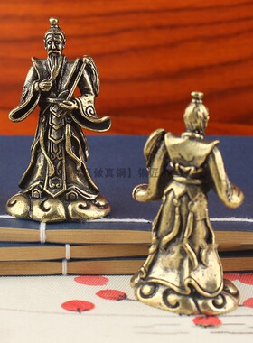 黄铜太白金星摆件吉星高照装饰品
