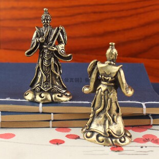 黄铜太白金星摆件吉星高照创意茶宠茶道办公室桌面客厅装饰品纯铜