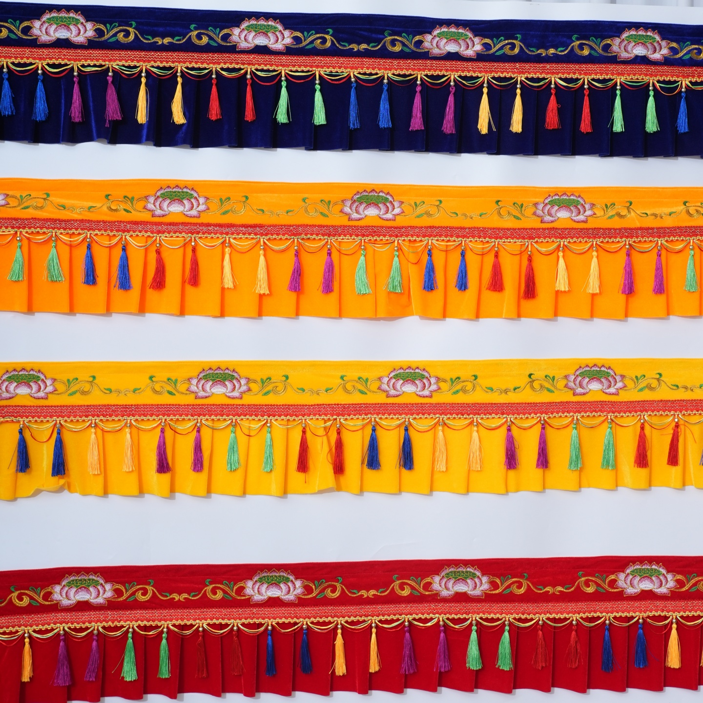 佛堂装饰布供桌布佛帘桌围边横幅