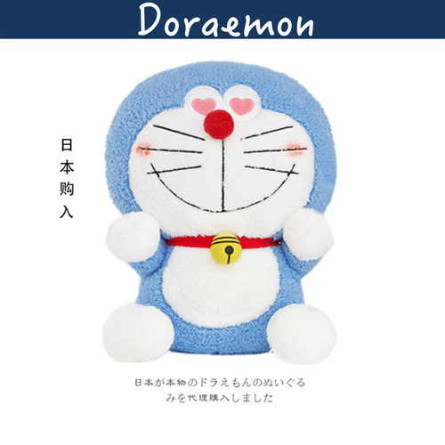 doraemon日本正版机器猫公仔抱枕