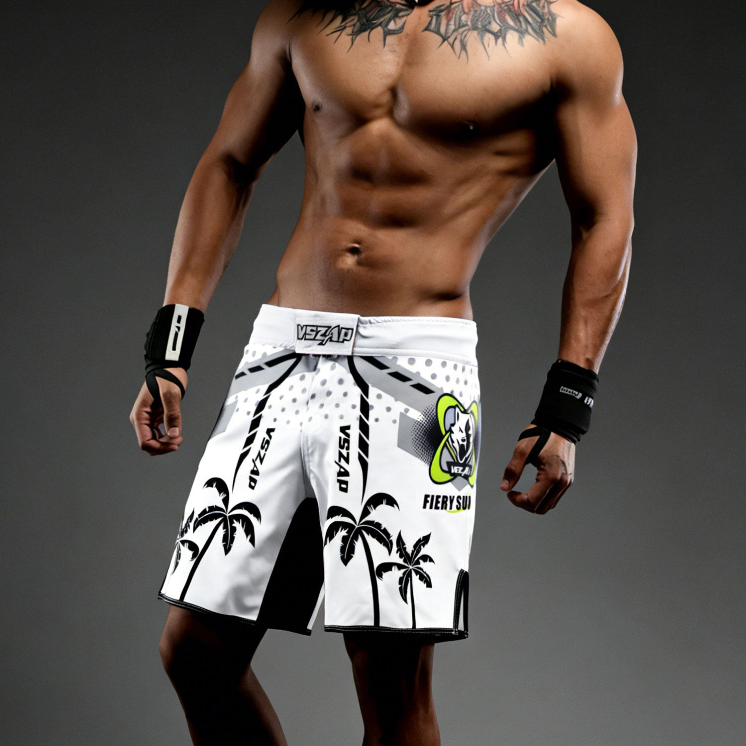 VSZAP搏击综合格斗UFC踢拳MMA运动泰拳击短裤男速干弹力训练男女