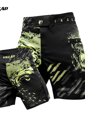 VSZAP站立综合格斗运动MMA训练拳击柔术短裤UFC健身比赛泰拳速干