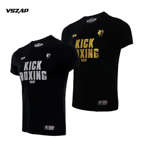 VSZAP烫金MMA格斗纯棉格斗男短袖