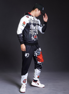 VSZAP速干泰拳卫衣搏击外套健身帽衫UFC格斗长袖MMA弹力训练播求