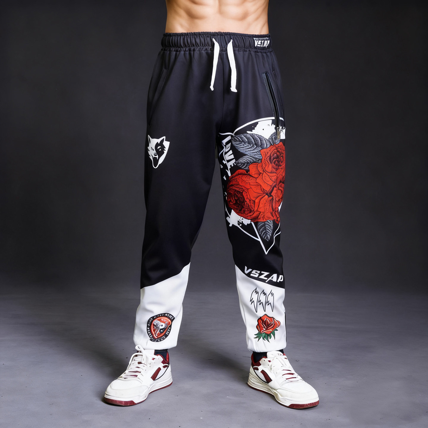 vszap健身训练长裤mma搏击卫裤