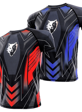 VSZAP格斗T恤MMA短袖柔术速干运动搏击男女UFC泰拳击服健紧身衣