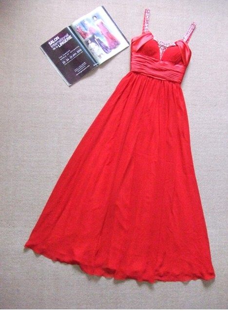 07高档欧美原单手工钻石钉珠新娘结婚礼服裙 主持演出晚礼服裙