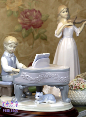 外贸英国陶瓷独特瓷偶男孩生日