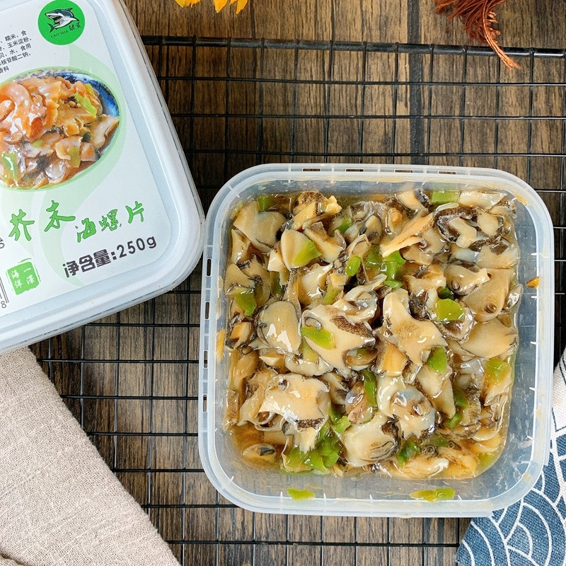 一泽芥末海螺片250g日式料理小前菜寿司餐饮食材熟制海鲜开袋即食