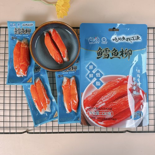 辽渔远洋蟹味鳕鱼柳大连特产海鲜零食模拟鱼蟹肉蟹味棒蟹足棒蟹柳