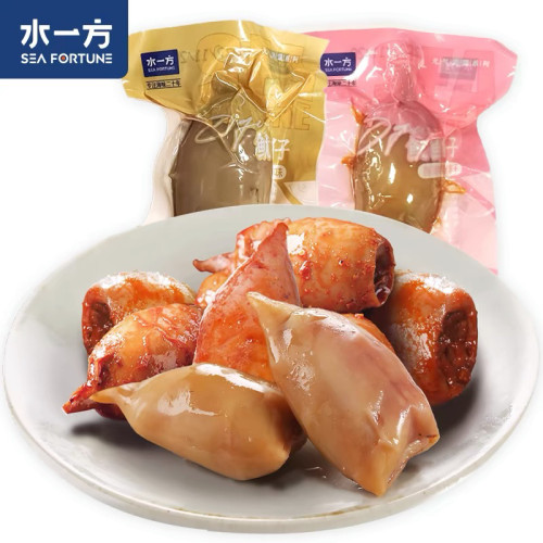 水一方即食鱿鱼仔大连特产原味带籽香辣鱼仔海味鱿鱼开袋小零食