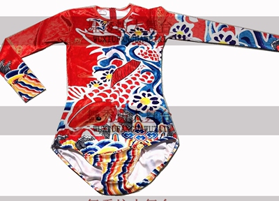 学生艺考体操服 竞技健美操服大众健美操演出服 J-12345