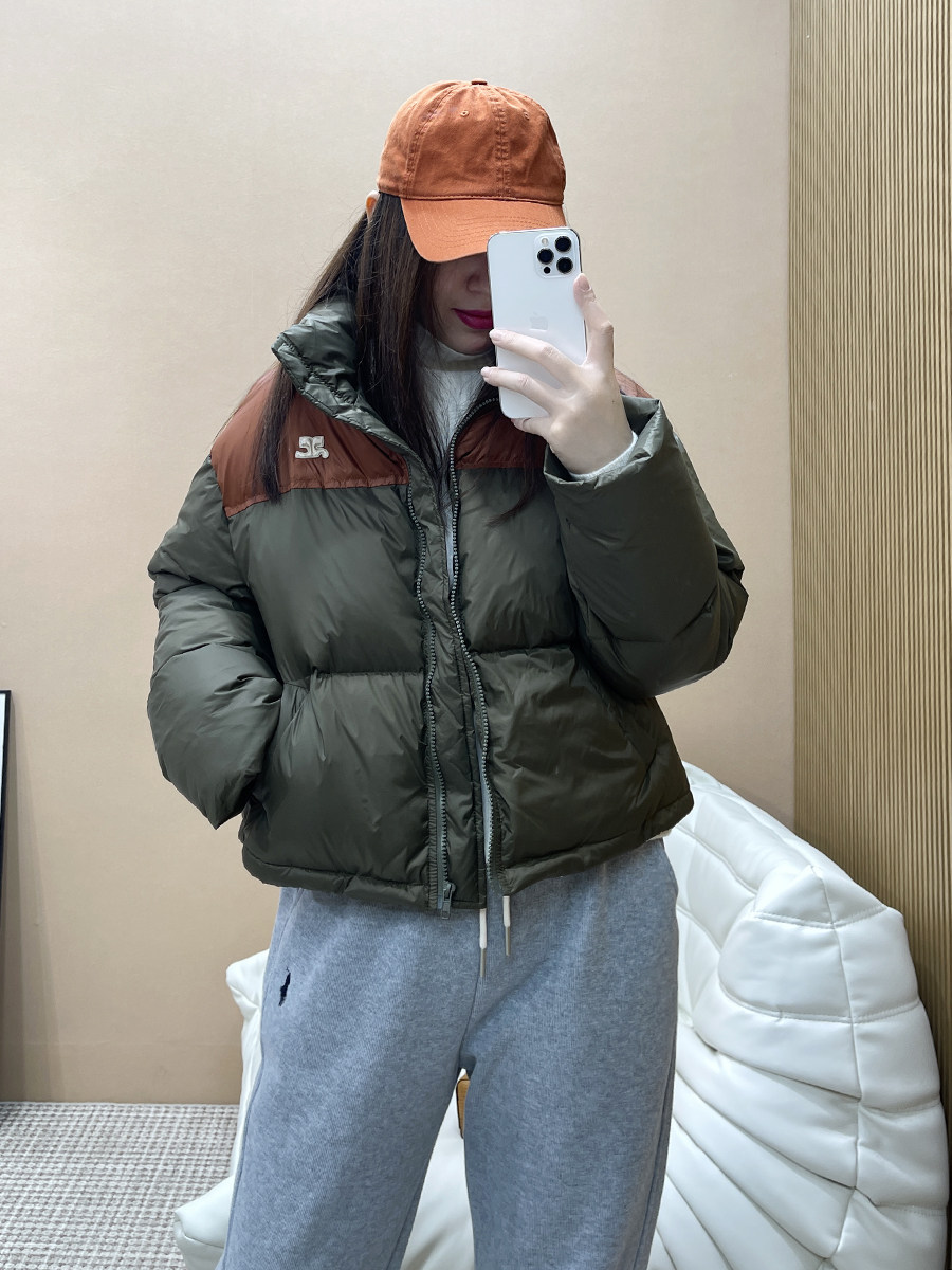 韩版短款立领白鸭绒羽绒服