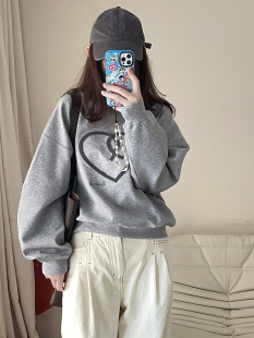 宽松休闲卫衣女宽松上衣 韩版 superxue秋装 新款