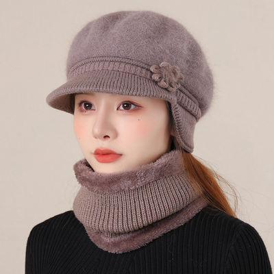 逛街冬季护耳防寒加厚洋气妈妈帽