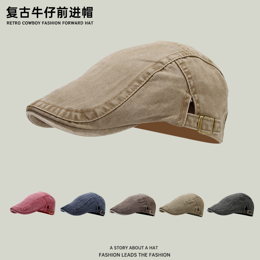 百搭水洗复古前进帽潮牌