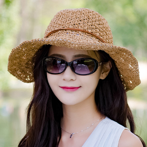 草帽可折叠沙滩百搭风防晒遮阳帽