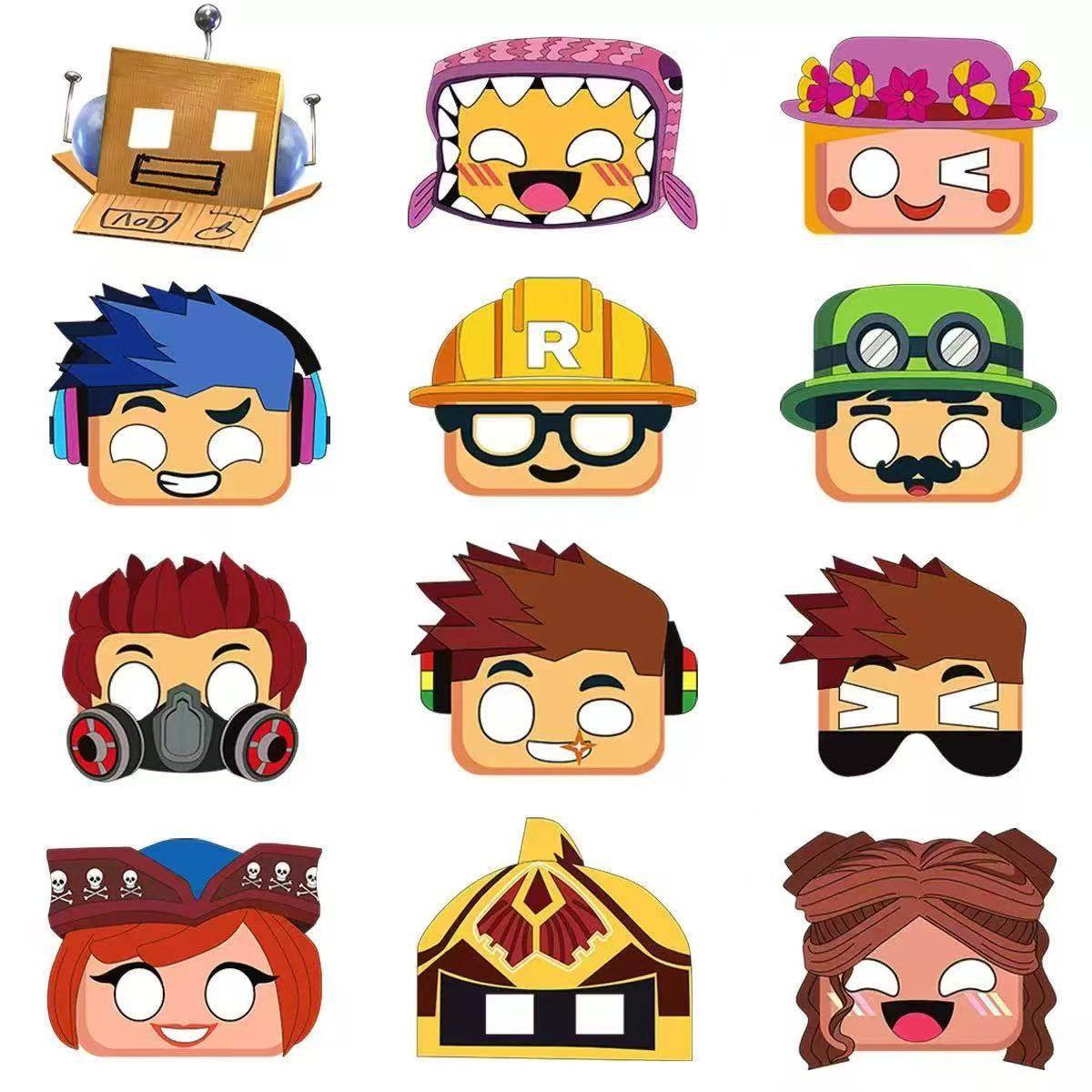 ROBLOX主题儿童生日派对面具面罩
