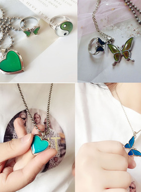 土酷风仙女百搭ins锁骨链小吊坠